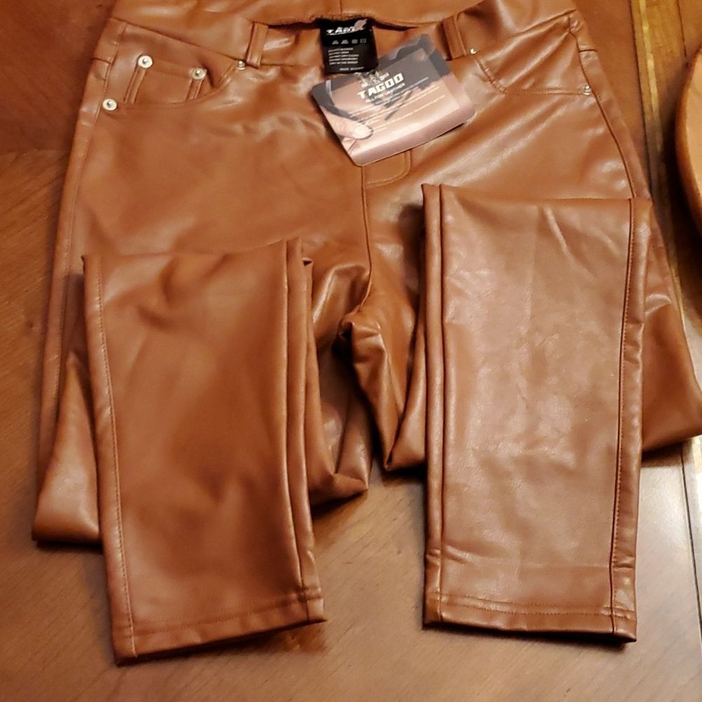 TagooFaux Leather Pant Size M - Picture 3 of 9